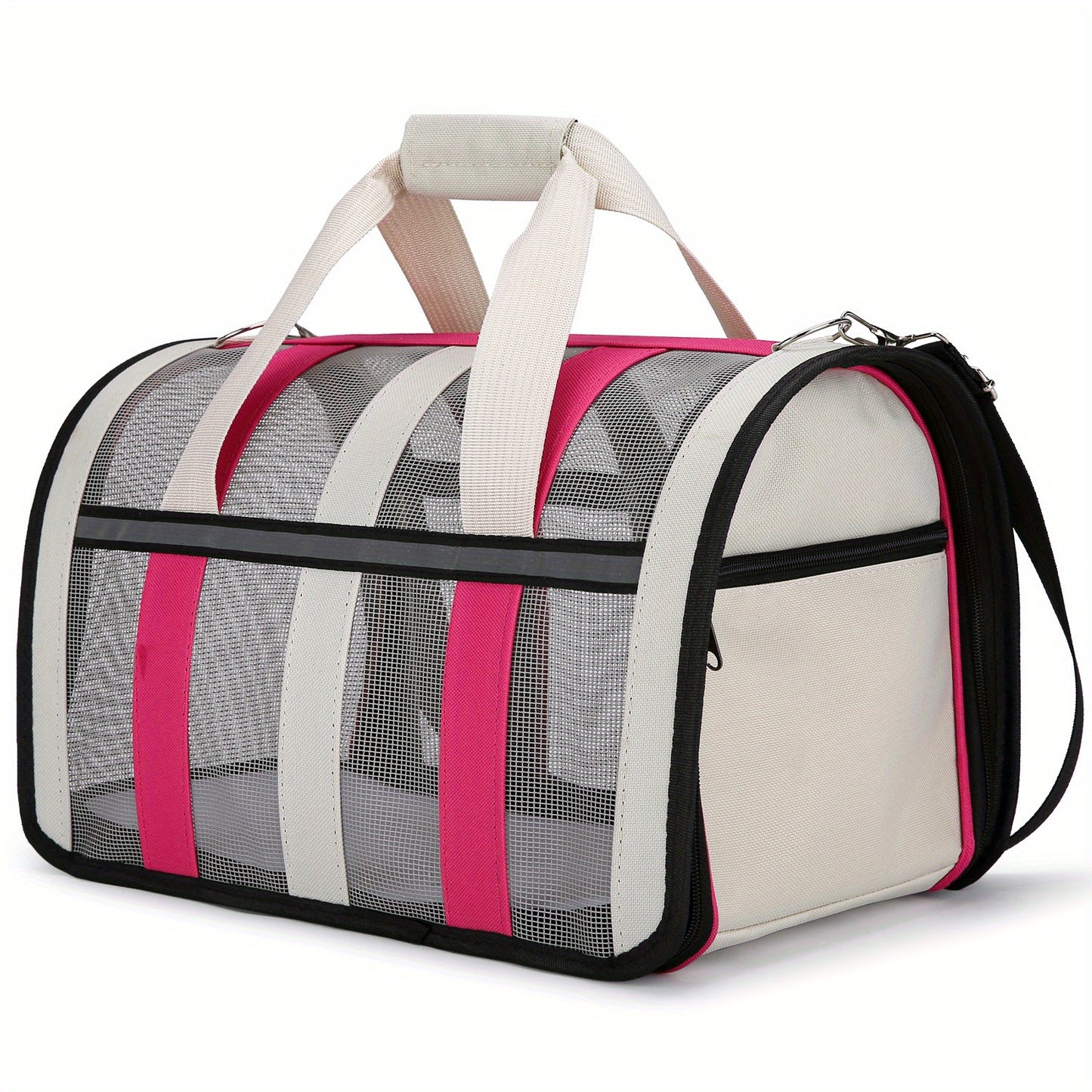 Tragbare Faltbare Katzen-Transporttasche aus atmungsaktivem Polyester