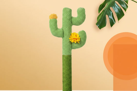 Kaktus Kratzbaum mit Sisal für Katzen