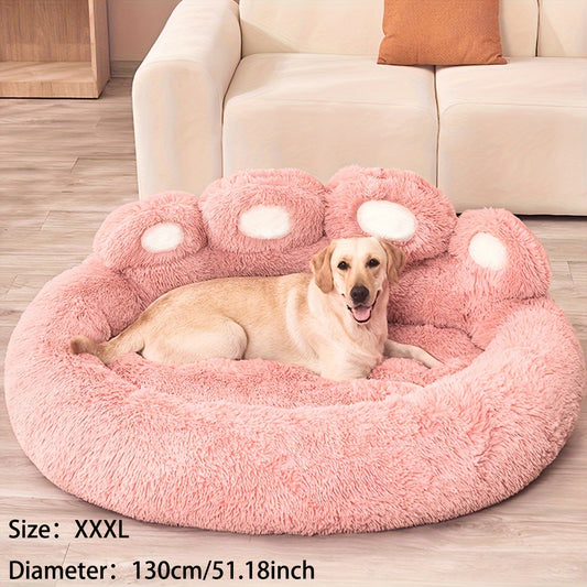 Gemütliches Haustierkissen für Katzen und Hunde aus flauschigem Kunstpelz