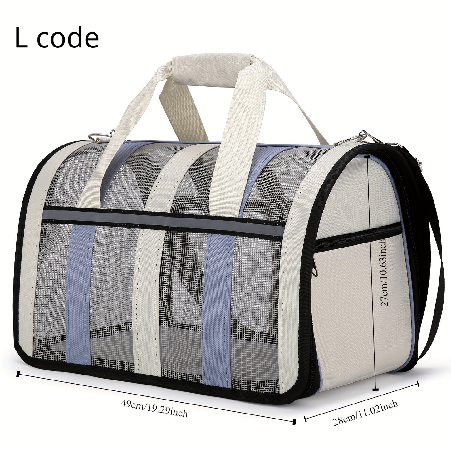 Tragbare Faltbare Katzen-Transporttasche aus atmungsaktivem Polyester