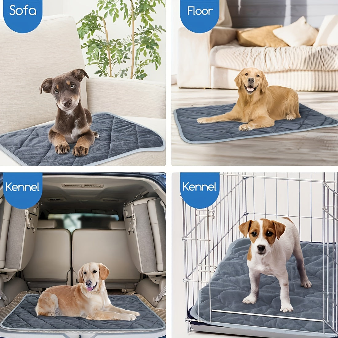 Gemütliche selbstwärmende Haustiermatte für Hunde und Katzen, langlebig und waschbar