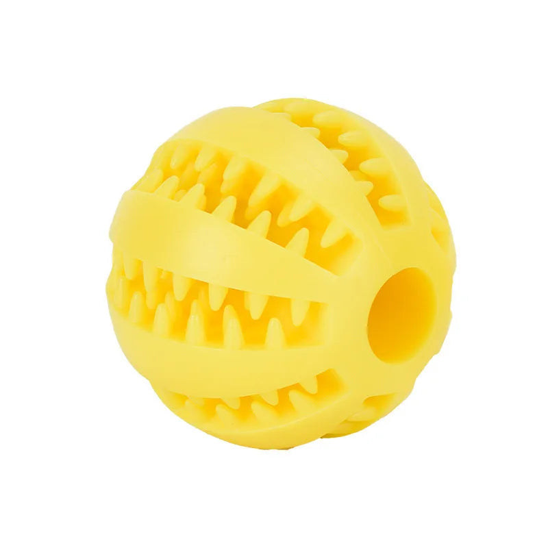Robuster Spielball aus Gummi für Hunde und Katzen zur Zahnpflege