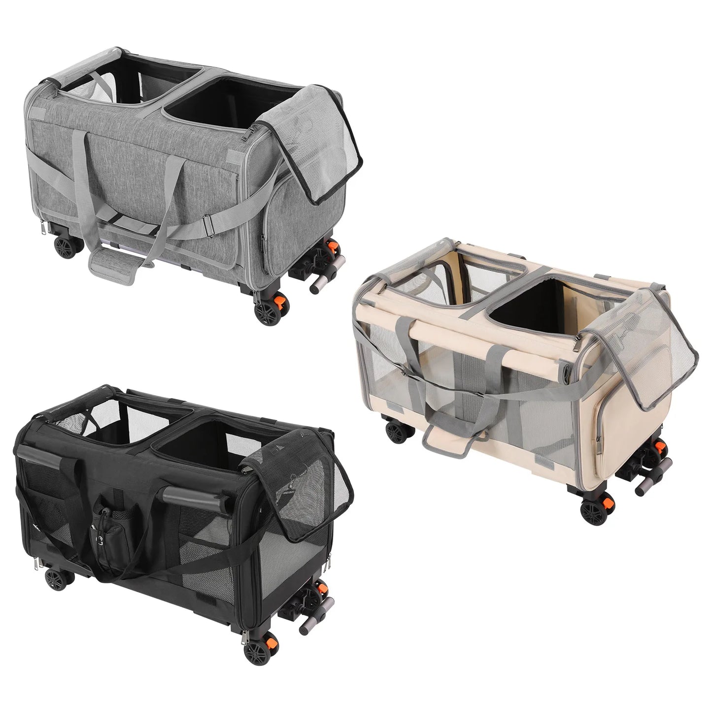 Tierfreundlicher Transportwagen mit Rädern für Katzen und Hunde