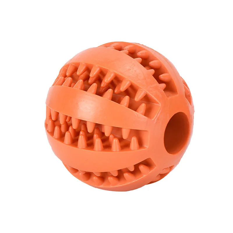 Robuster Spielball aus Gummi für Hunde und Katzen zur Zahnpflege