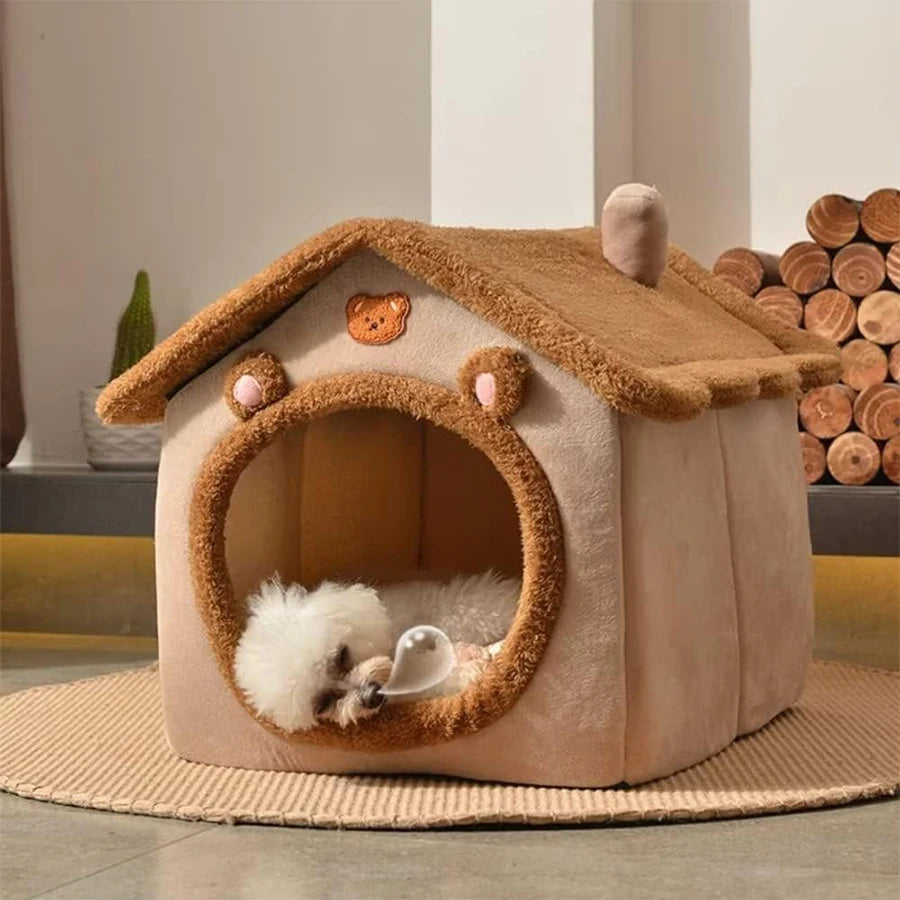 Gemütliches faltbares Haustierhaus für kleine Hunde und Katzen