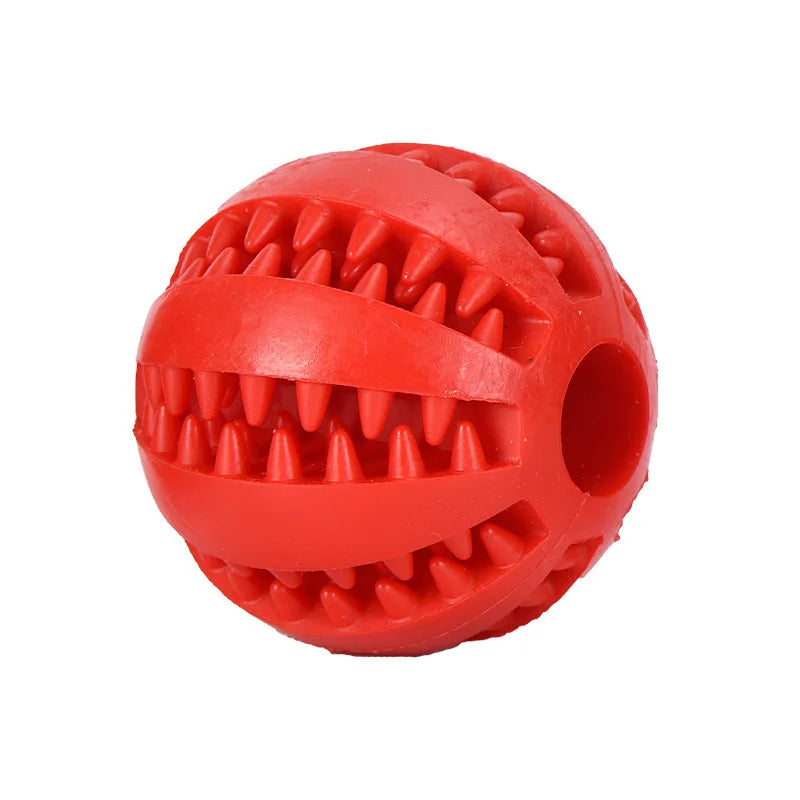 Robuster Spielball aus Gummi für Hunde und Katzen zur Zahnpflege