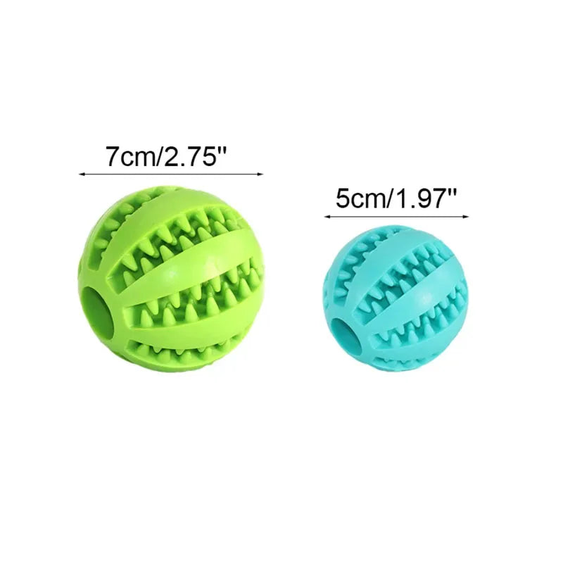 Robuster Spielball aus Gummi für Hunde und Katzen zur Zahnpflege