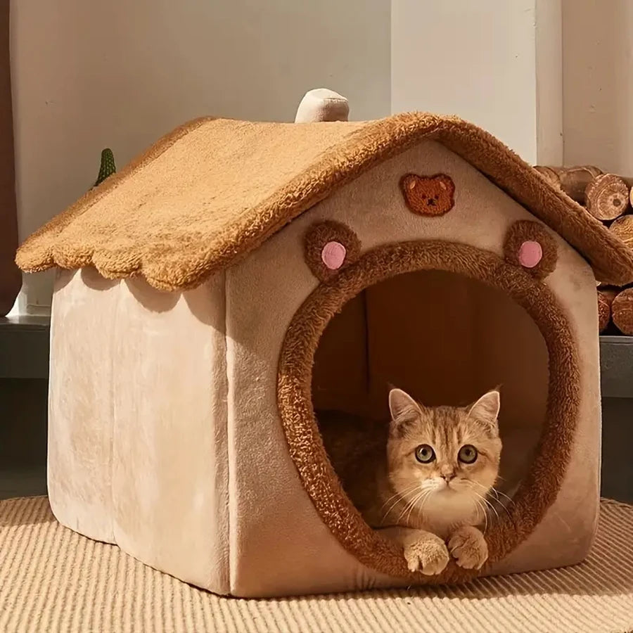 Gemütliches faltbares Haustierhaus für kleine Hunde und Katzen