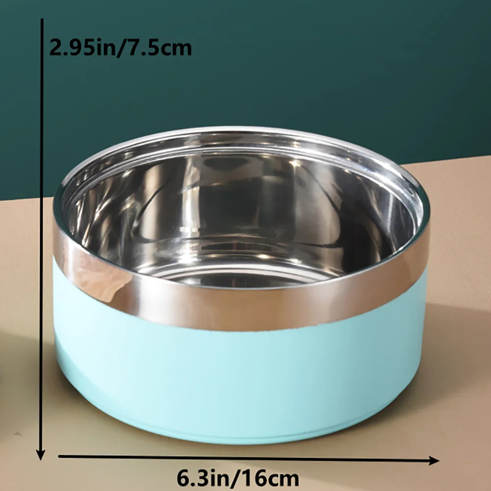 Individuell gestaltete Edelstahlschüssel für Haustiere mit Namen