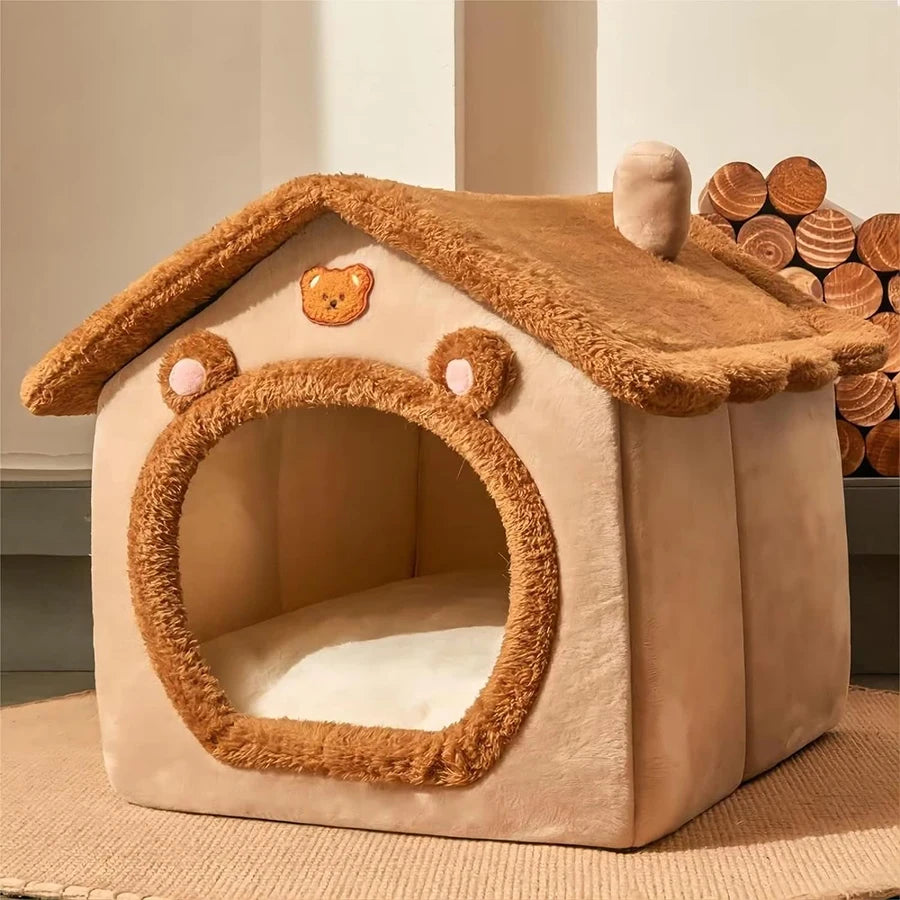 Gemütliches faltbares Haustierhaus für kleine Hunde und Katzen