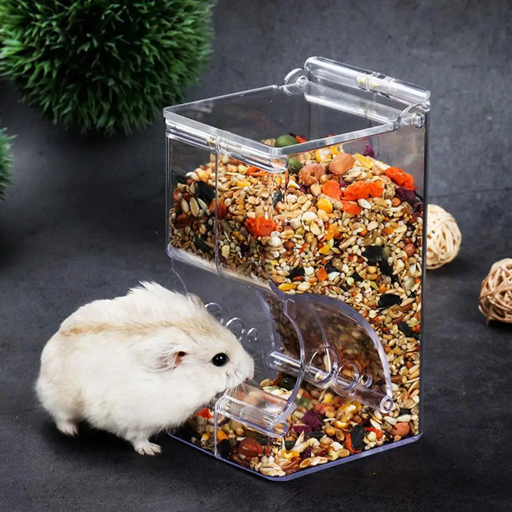 Automatischer Futterspender aus Kunststoff für Hamster und Kaninchen
