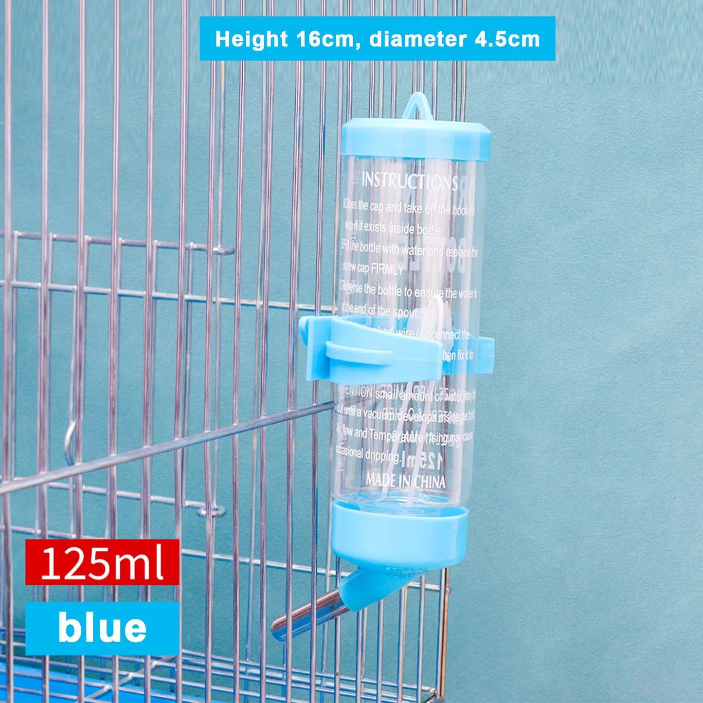 Auslaufsichere Wasserflasche für kleine Haustiere