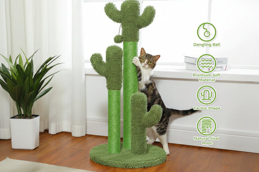 Kaktus Katzenkratzbaum für spielerische Samtpfoten