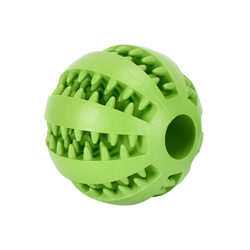 Robuster Spielball aus Gummi für Hunde und Katzen zur Zahnpflege