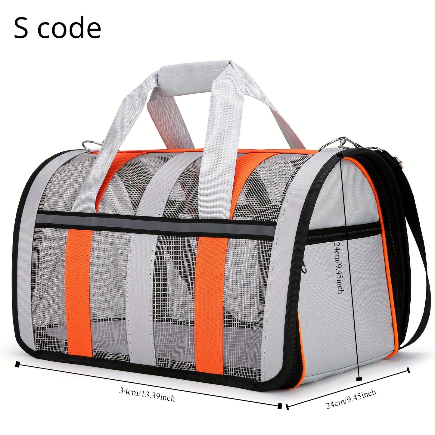 Tragbare Faltbare Katzen-Transporttasche aus atmungsaktivem Polyester