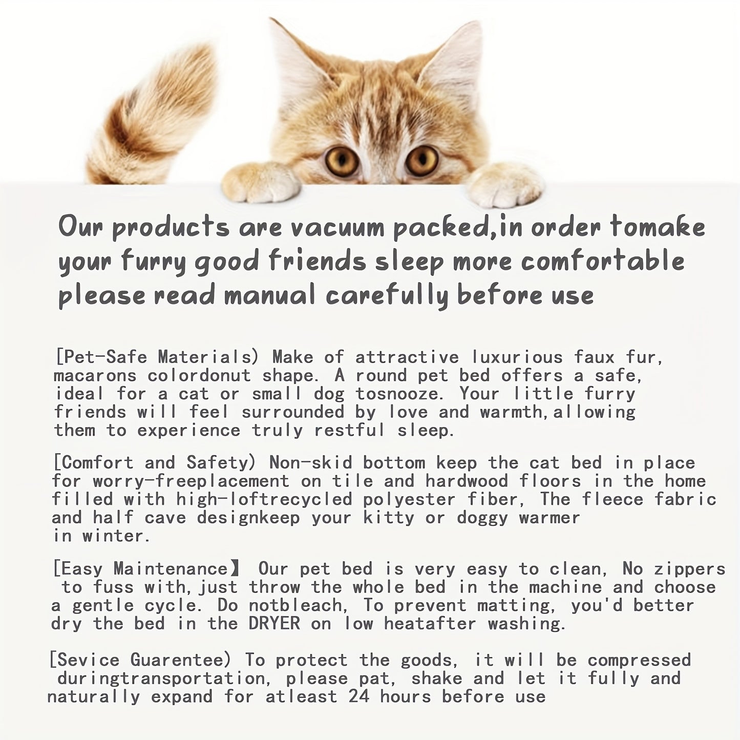 Beruhigendes Hundebett Kuscheliges Rundbett für Hunde und Katzen