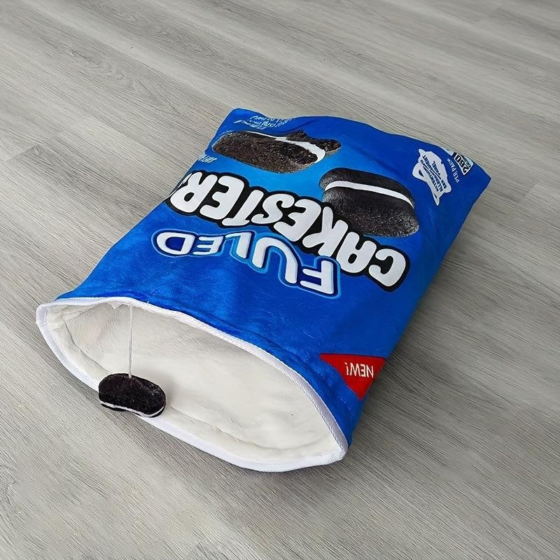 Behaglicher Katzentunnel mit Knisterpapier für spielerisches Vergnügen